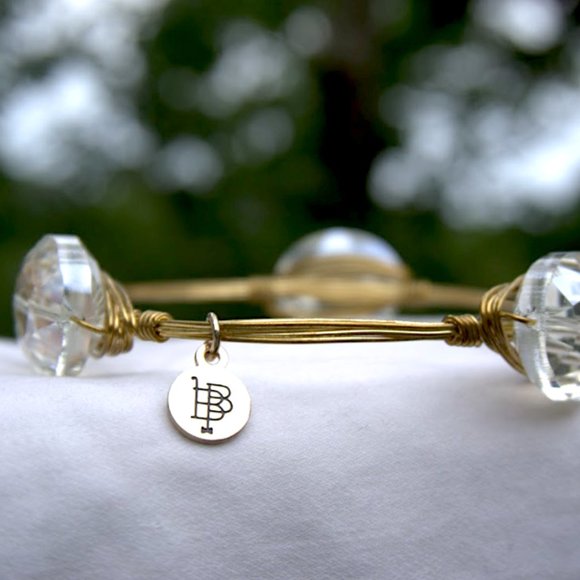 Bourbon & Bowties | Clear Crystal Chunky Bangle - Picture 2 of 8